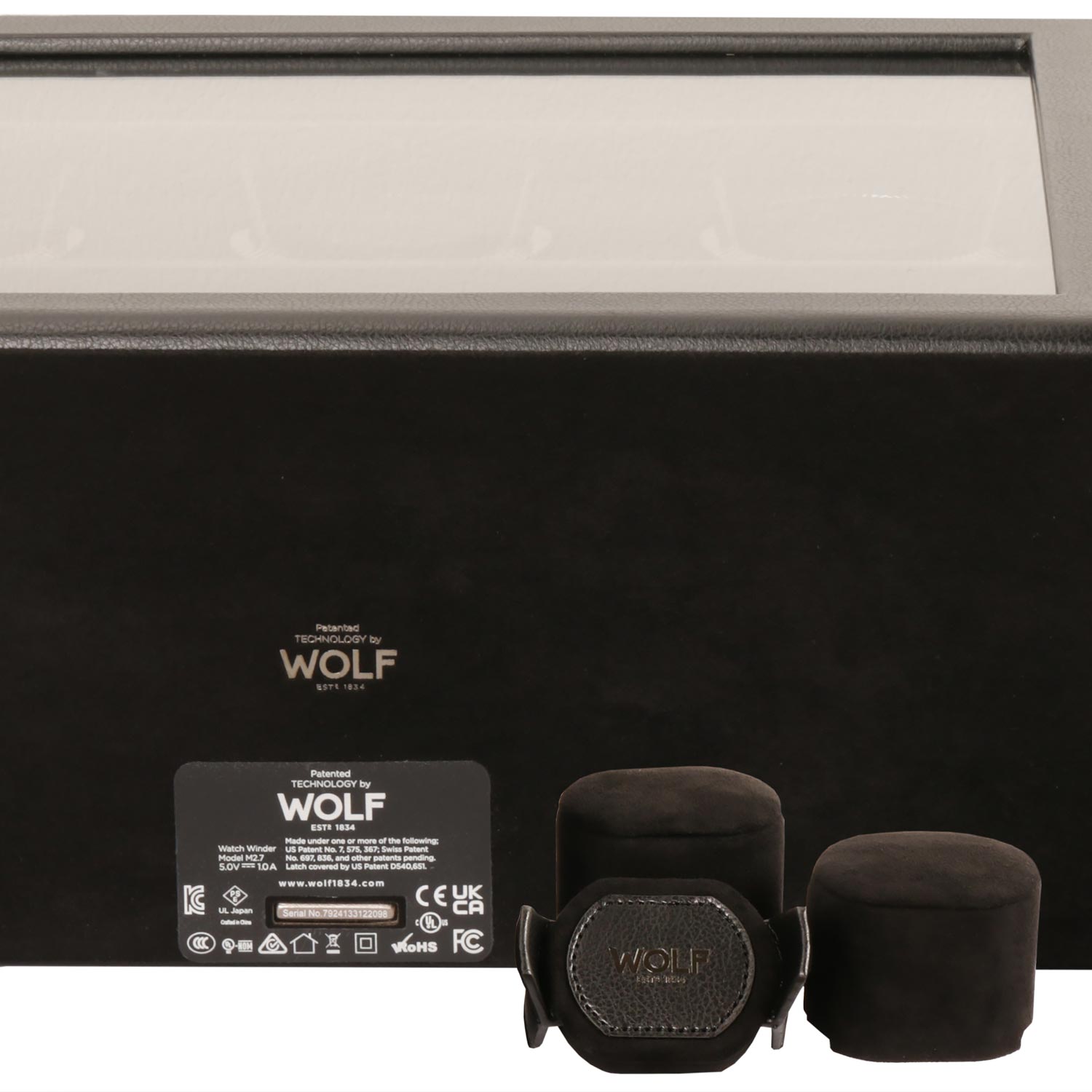 Wolf 'British Racing' 6 PC Watch Winder Black шкатулка с автоподзаводом на 6 часов. Артикул 792402