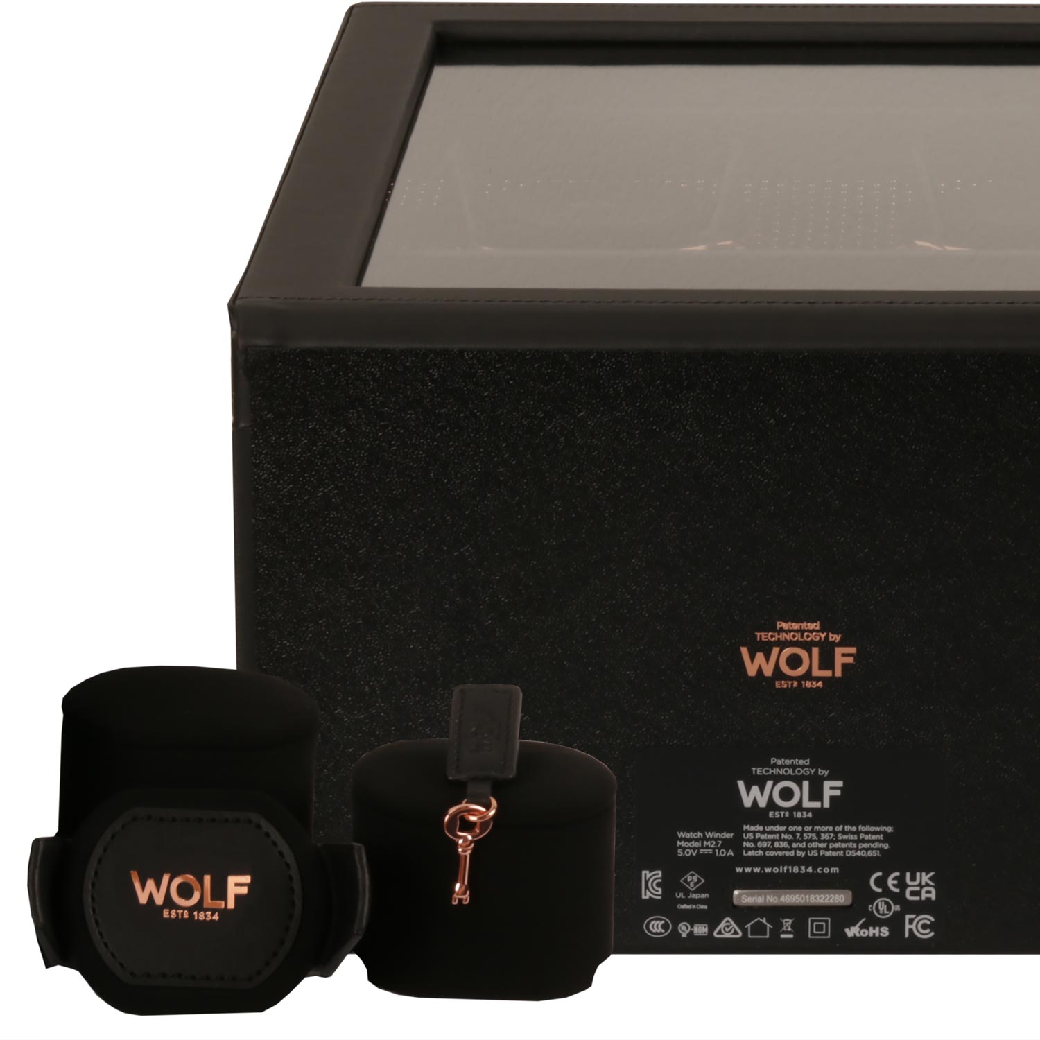 Wolf Axis 4 Piece Winder Copper шкатулка с автоподзаводом для 4 часов. Артикул 469516
