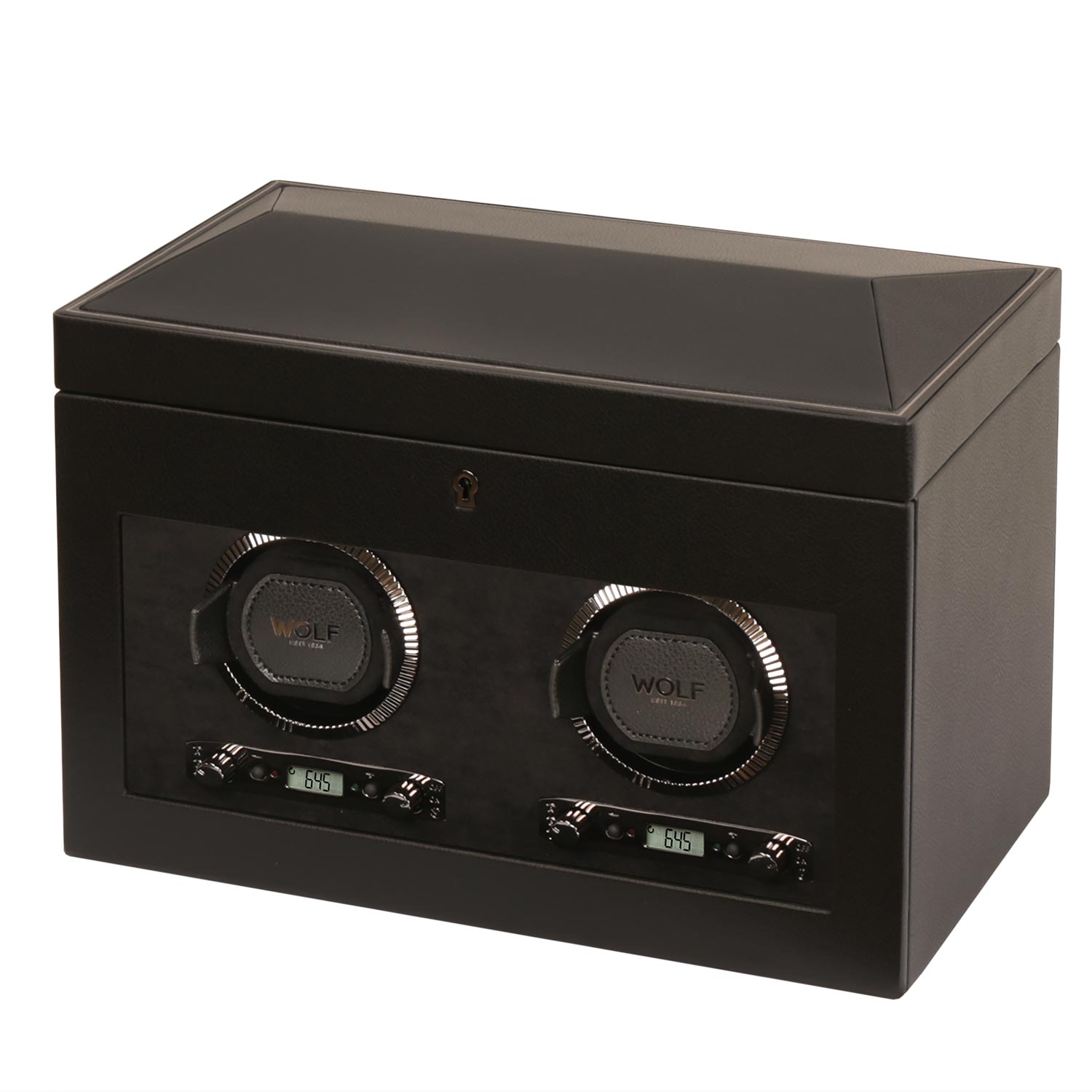 Wolf 'British Racing' Double Watch Winder Black шкатулка с автоподзаводом. Артикул 792202