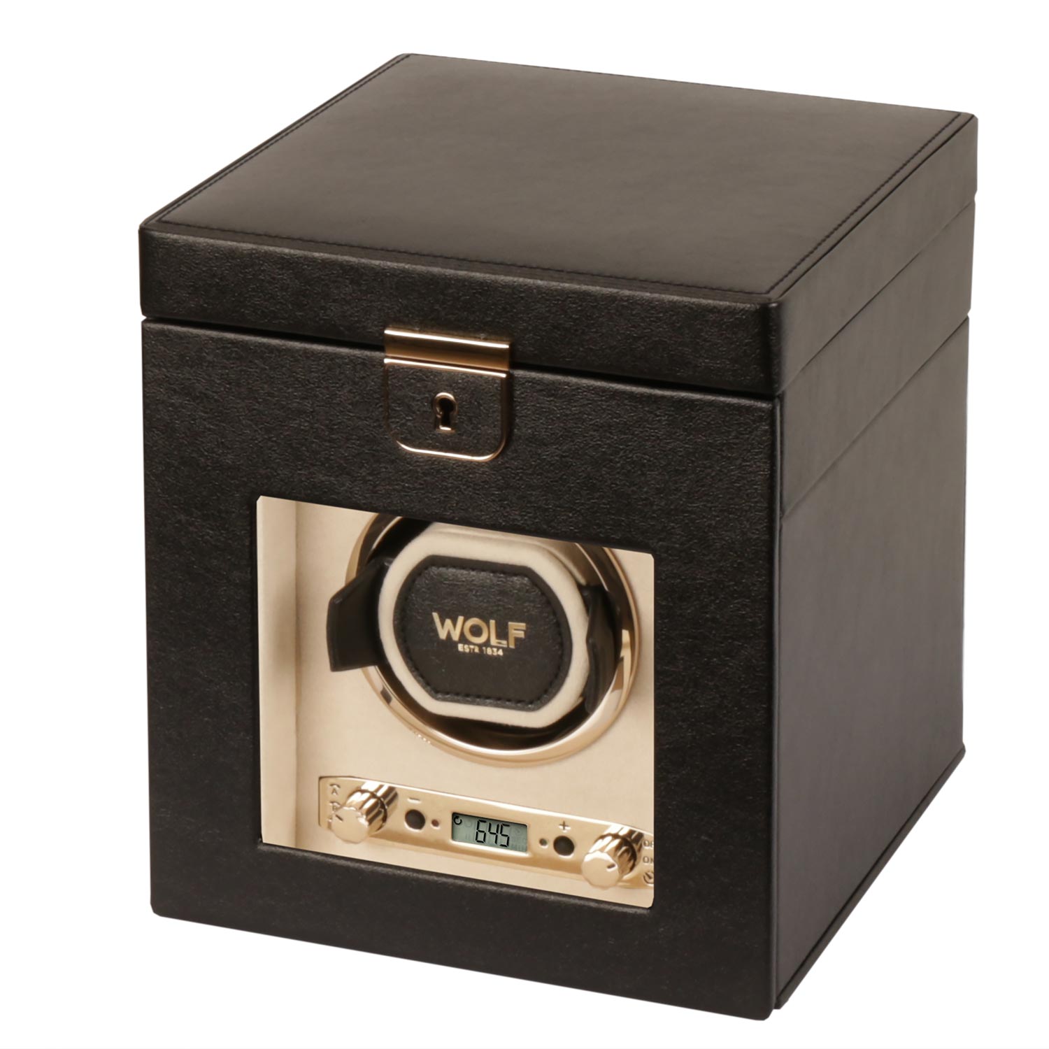 Wolf Palermo Single Winder w/ Storage Anthracite шкатулка с автоподзаводом. Артикул 213702
