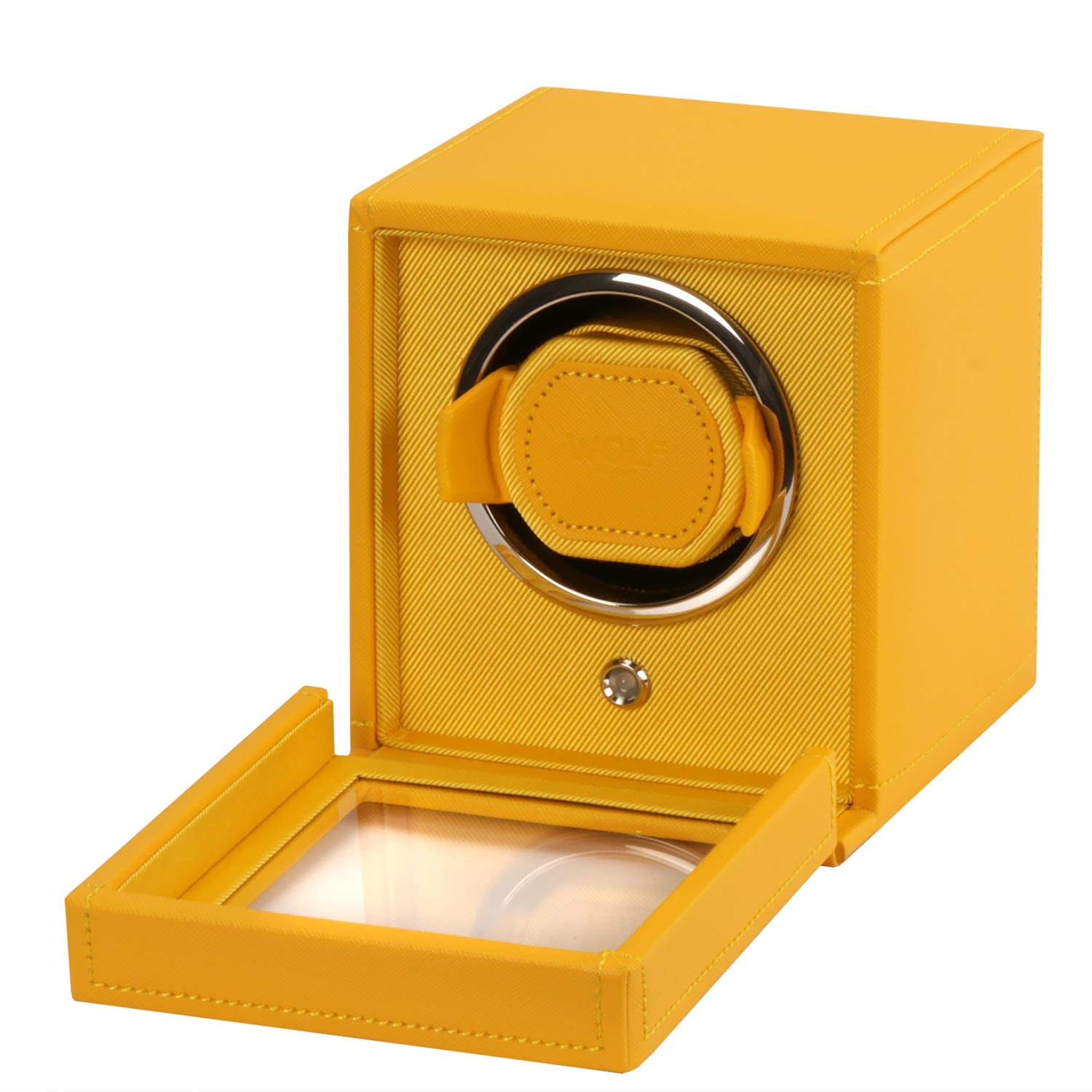 Wolf Cub 'Tutti Frutti' Winder Yellow шкатулка с автоподзаводом на 1 часы. Артикул 461192