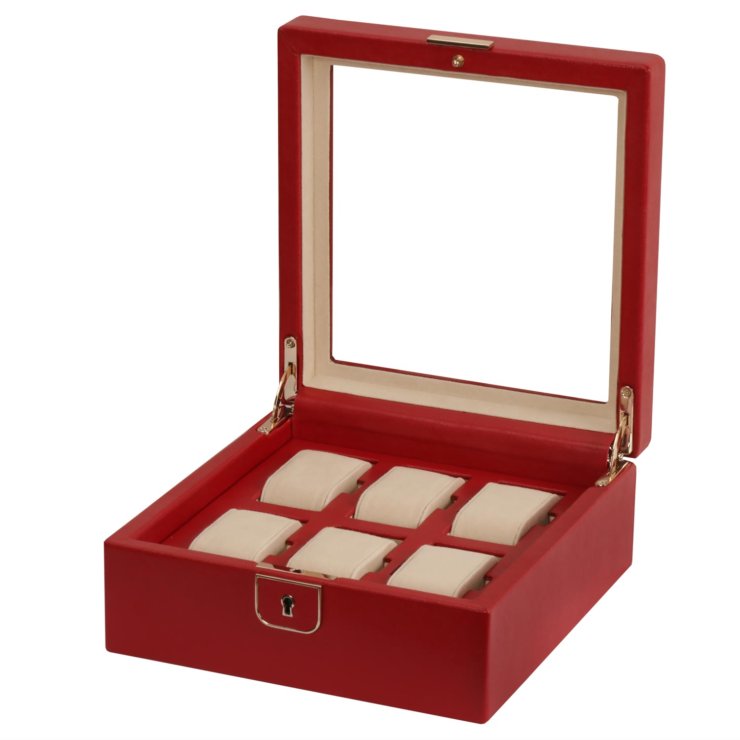 Wolf Palermo 6 PC Watch Box Red хранение для 6 часов. Артикул 213872