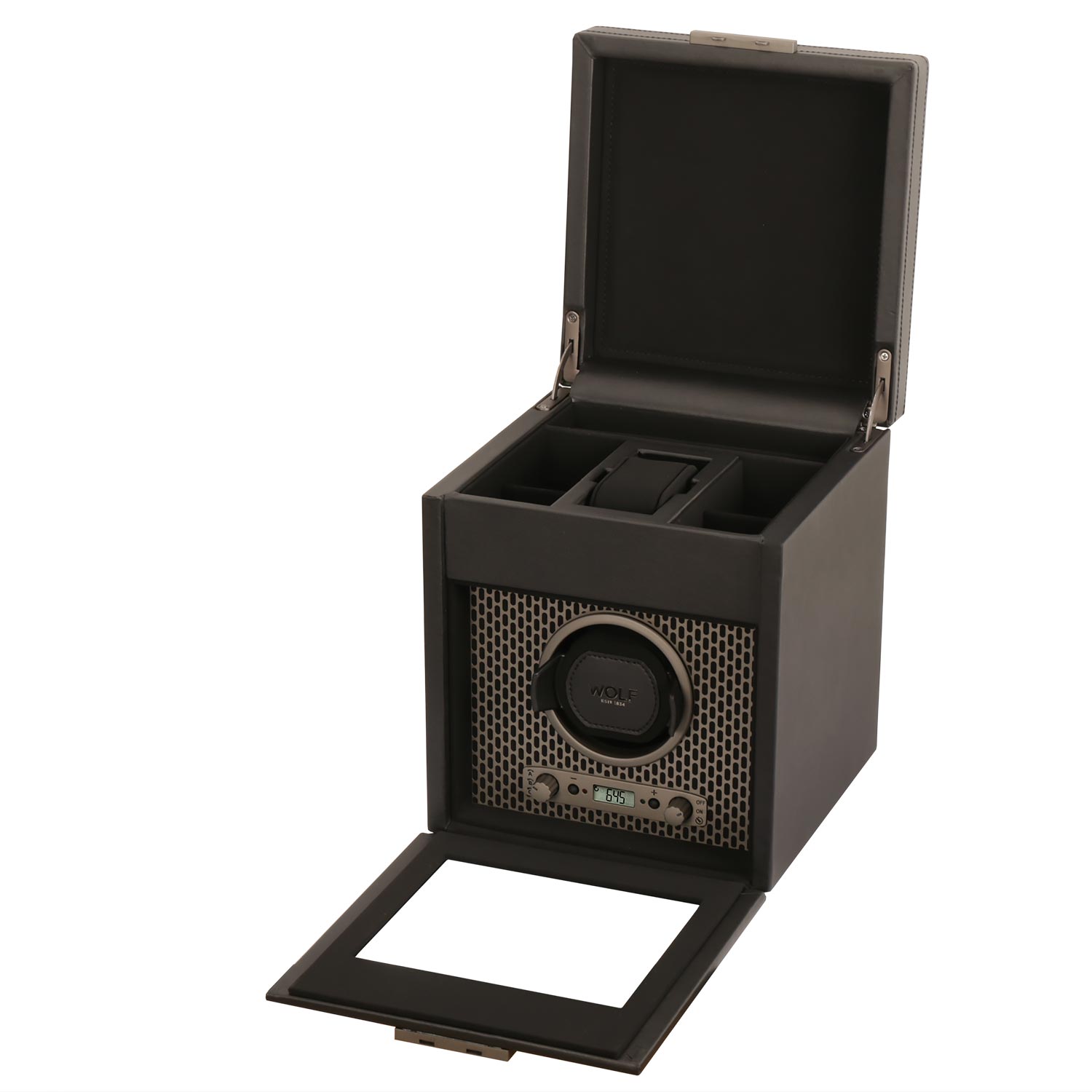 Wolf Axis Single Winder with Storage Powder Coat шкатулка с автоподзаводом на 1 часы. Артикул 469203