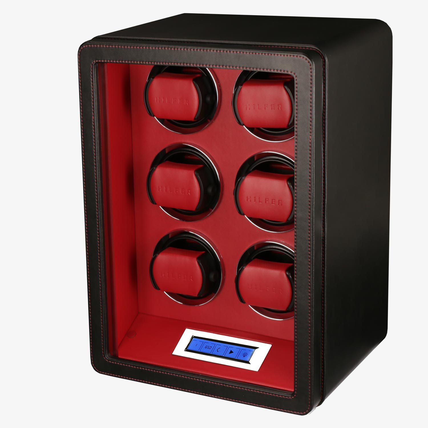 Hilfer шкатулка с автоподзаводом для 6 часов. Артикул P6BR-F-9-LED-P Hilfer шкатулка с автоподзаводом для 6 часов. Артикул P6BR-F-9-LED-P